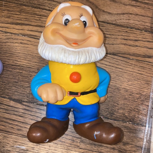 Disney Dwarfs Soft Rubber Set Set/6 Rare! DISNEY PRODUCTIONS - Picture 8 of 10